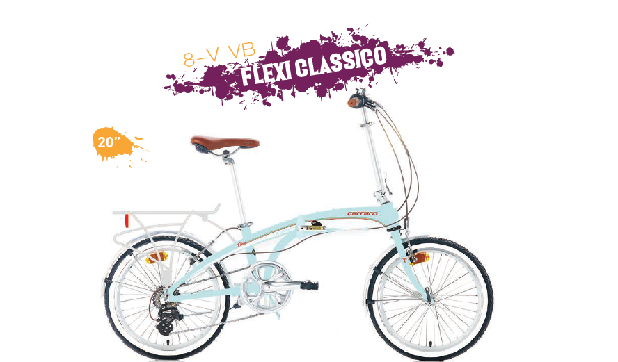 Carraro 20" FLEXI CLASSICO 320H 8-V PASTEL-YESIL-BEYAZ-KIRMIZI-YESIL