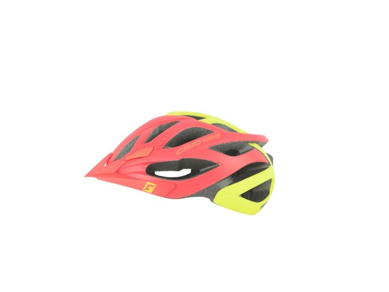 CRATONI KASK MTB MİURO 2 MATKIRMIZI/SARI L/XL(54-59CM) ARKA ÇAKARLI 230GR