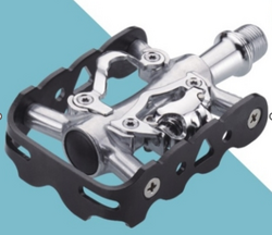 BrivigaPEDAL HF-707 MTB/TREKKING TEK TARAF KİLİTLİ ALÜMİNYUM BARREL CR-MO MİL GÜMÜŞ 101x63mm 328g/pr